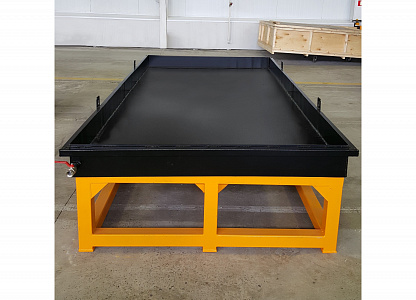 WATER-FILLED TABLES WITH OPERATIONAL AREA 1500X6000 MM