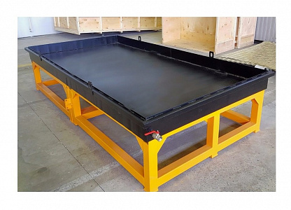 Water-filled tables with operational area 1500x3000 mm